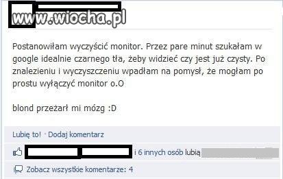 Blondi vs monitor