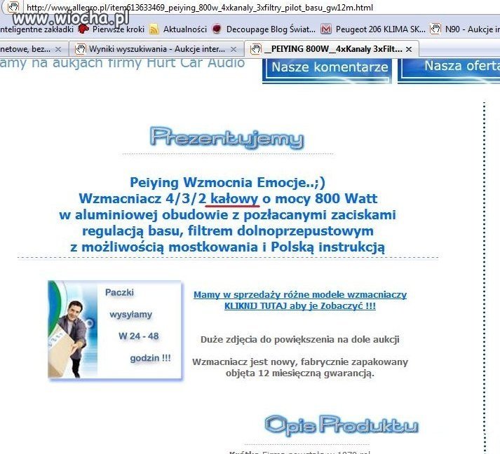 800 Watów każdy tyłek wzmocni.