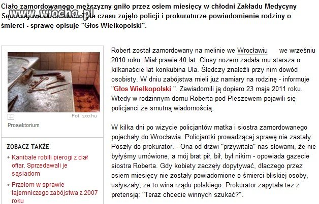 Wina rządu polskiego. I słowa prokurator.