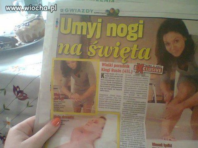 Umyj nogi na święta 