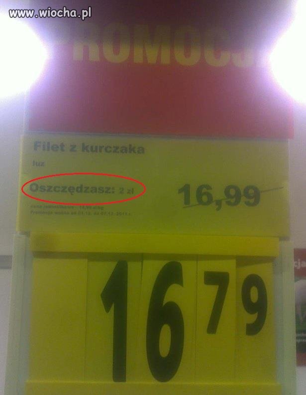 Oszczędzasz 2zł