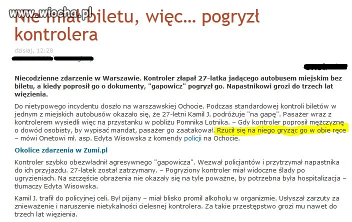 Atak ZOMBIE w Warszawie