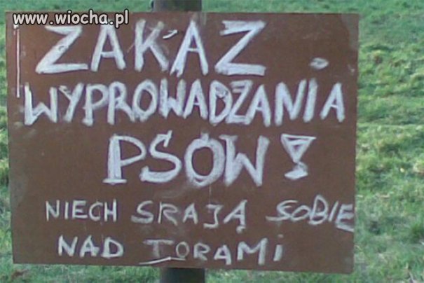Wszędzie same zakazy...