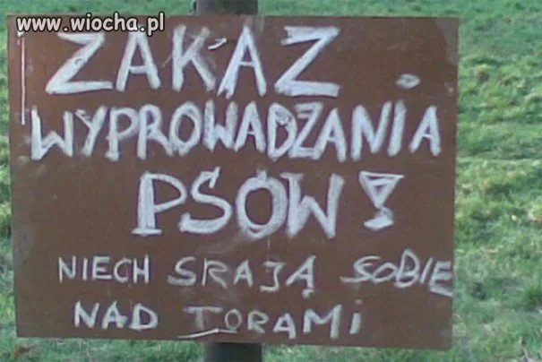 Wszędzie same zakazy...