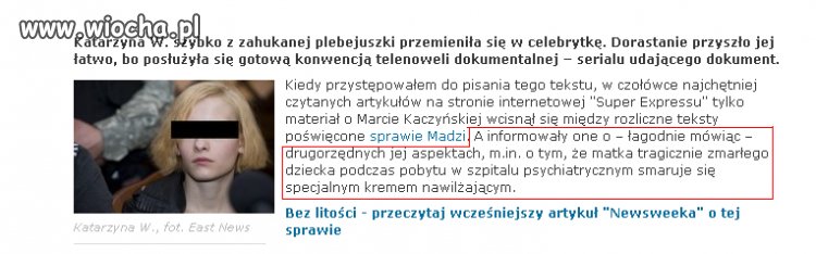 Matka Madzi smaruje się olejkiem..