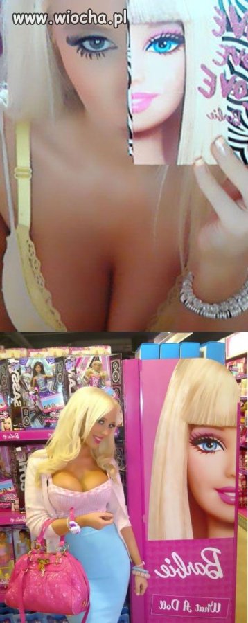 Żywa lalka Barbie...