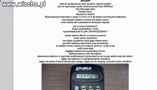 Allegro...Telefon do wszystkiego
