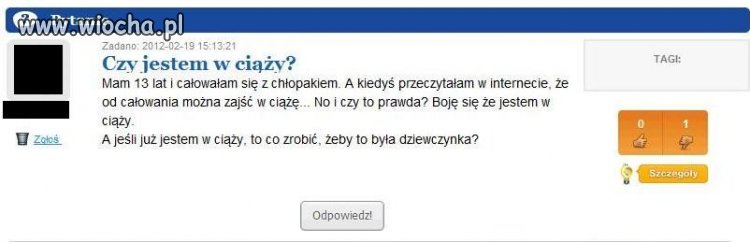 Całowanie=ciąża
