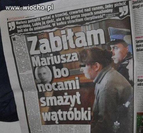 Nie smażcie wątróbki nad ranem.
