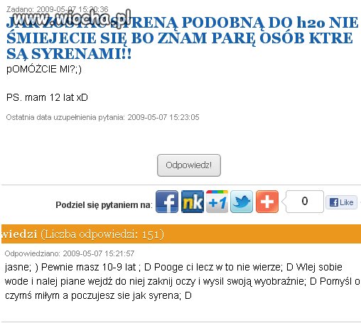 Za dużo H2o?