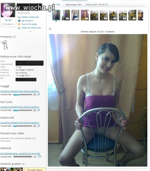 Mam 17 lat i pokażę wam majteczki 