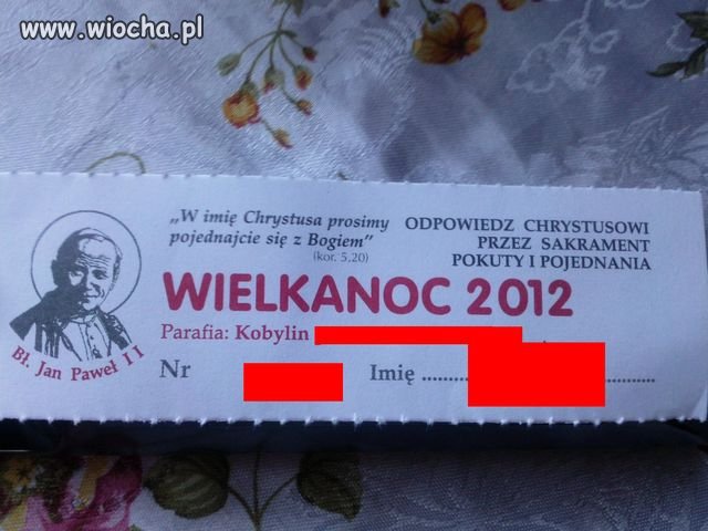 Przymusowa Spowiedź na kartki...