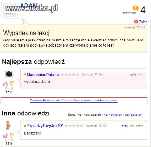 Wypadek Adasia...