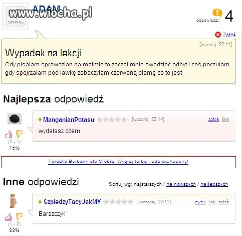Wypadek Adasia...