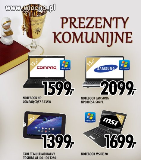 Prezenty komunijne