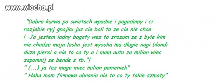 Nie ma to jak skromność, kultura i prawdomówność. 