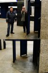 Kolejarz odlał się na centralnym