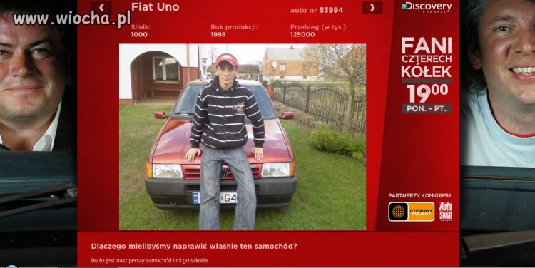 Kolejny "fan czterech kółek"