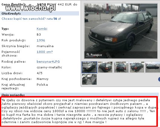Passat z salonu