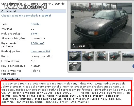 Passat z salonu