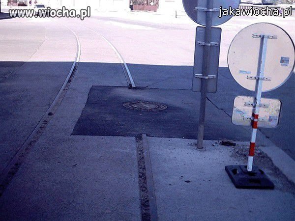 Oto Jaka robotnicy robią tory