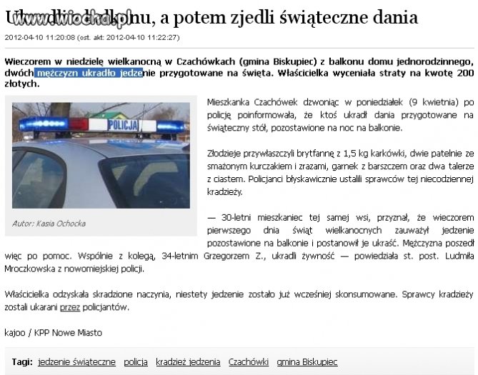 Co w żołądku to moje!