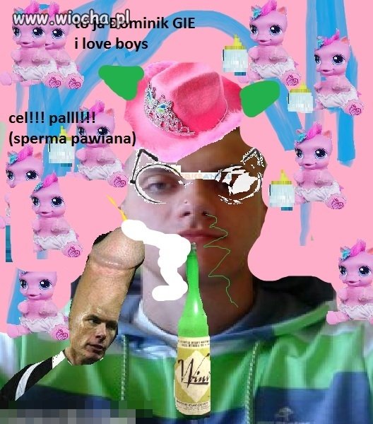 Chłopak ma poczucie humoru