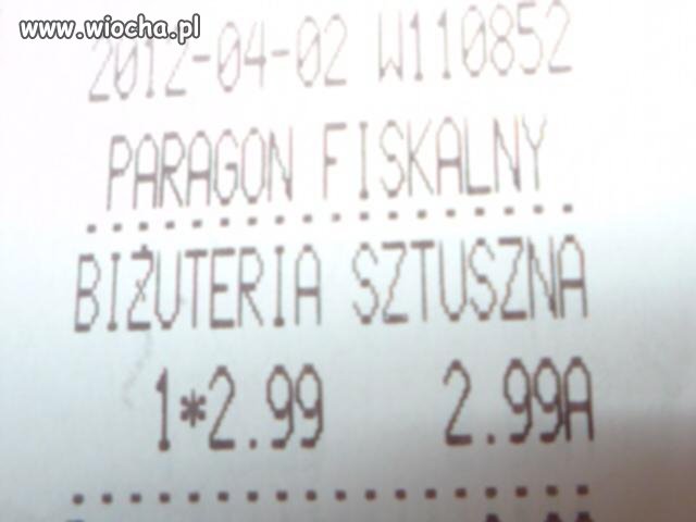 Sztuszna biżuteria.