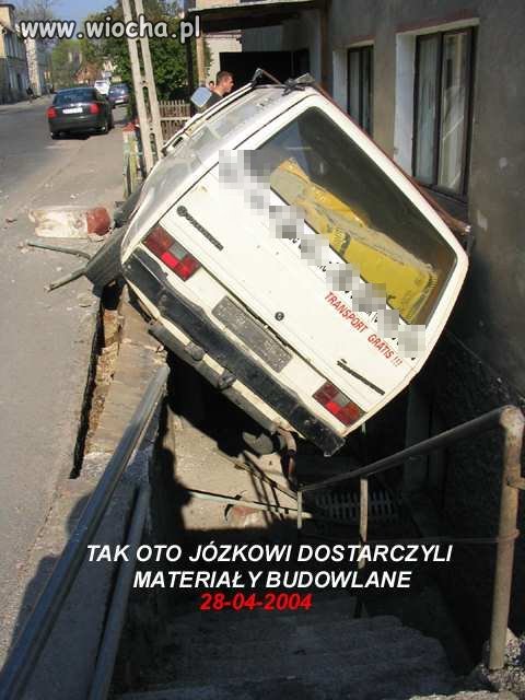 Materiały budowlane dostarczone 