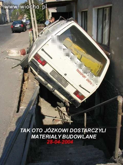 Materiały budowlane dostarczone 