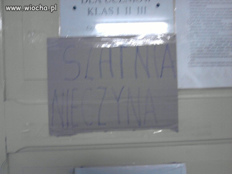 Takie rzeczy tylko w szkołach
