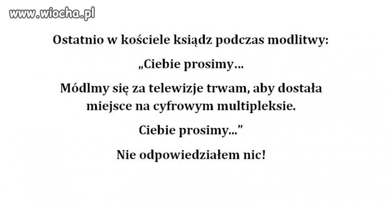 Ciebie prosimy...