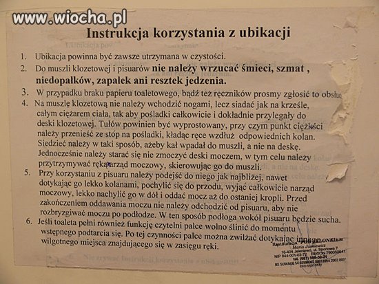 Ciekawe czy wiesz jak korzystać z ubikacji 