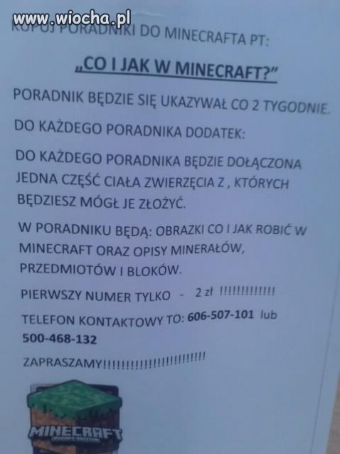 Poradniki z Minecraft'a