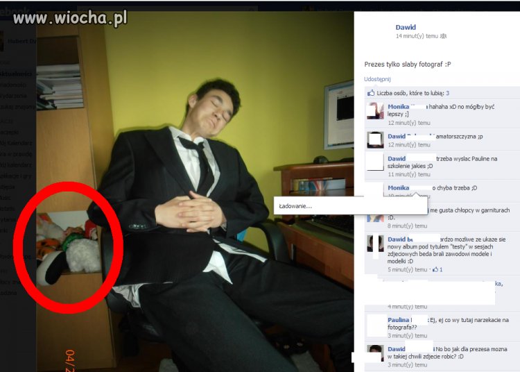 Nowoczesny "Prezes" z miśkami 