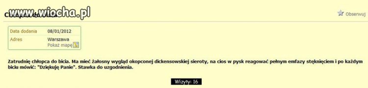 Chłopiec do bicia