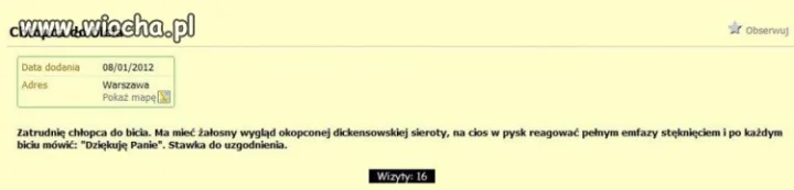 Chłopiec do bicia