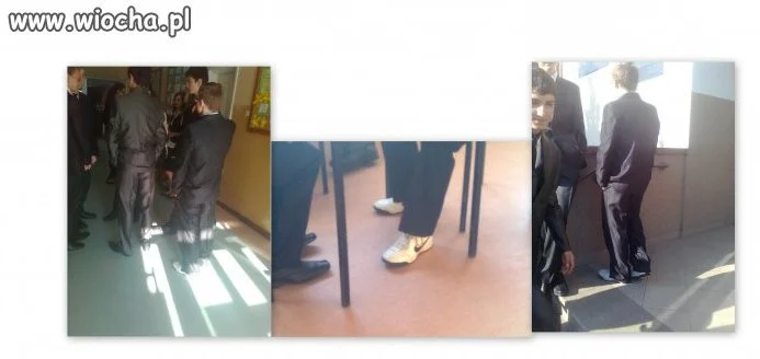 Nie ma to jak białe nike do garnituru