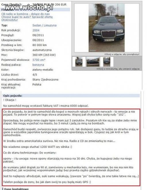 Opis pierwsza klasa