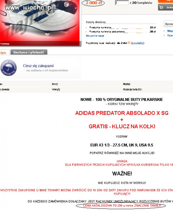 Aukcja na Allegro. 