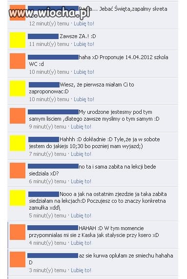 Dzisiejsze rozmówki dziewcząt