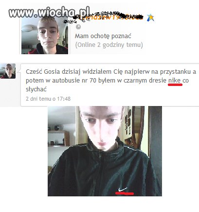 Lans na czarny dres Nike