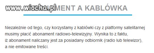 Abonament za odbiornik. WTF???