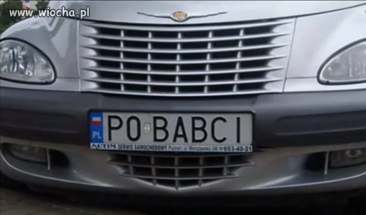 Tablica rejestracyjna...