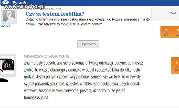 Jakie pytanie.