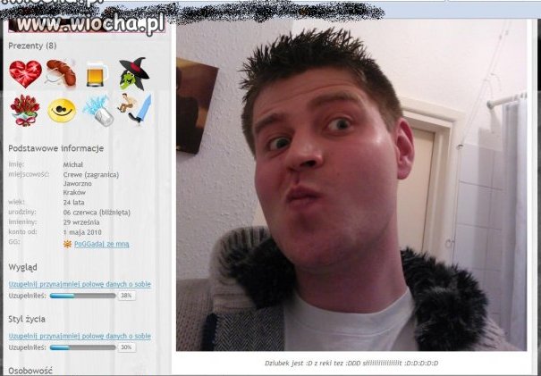 Dzióbek? skrzywienie ryja.