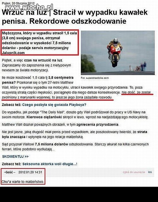 Lepiej stracić 1,5 cala