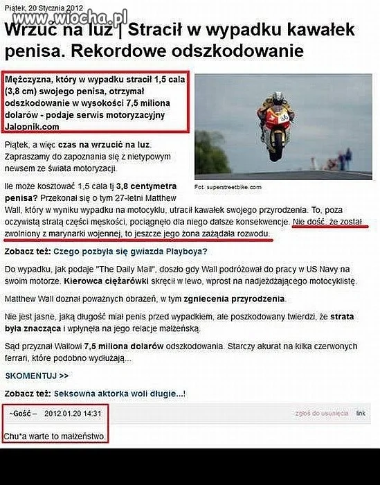 Lepiej stracić 1,5 cala