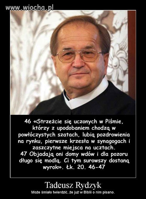 O tym człowieku napisano wiele- ale, że w Biblii?