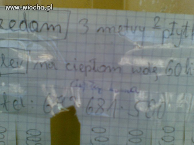 Bojler na ciepłą wodę